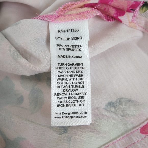 Koi Scrub Top Women's 393PR-PYW Kristen - Picture 4 of 8